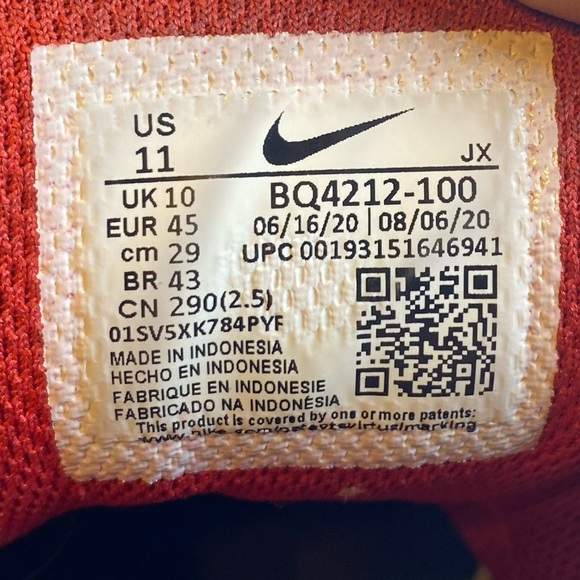 Nike Flight Legacy Red Men’s 11 - Picture 6 of 6